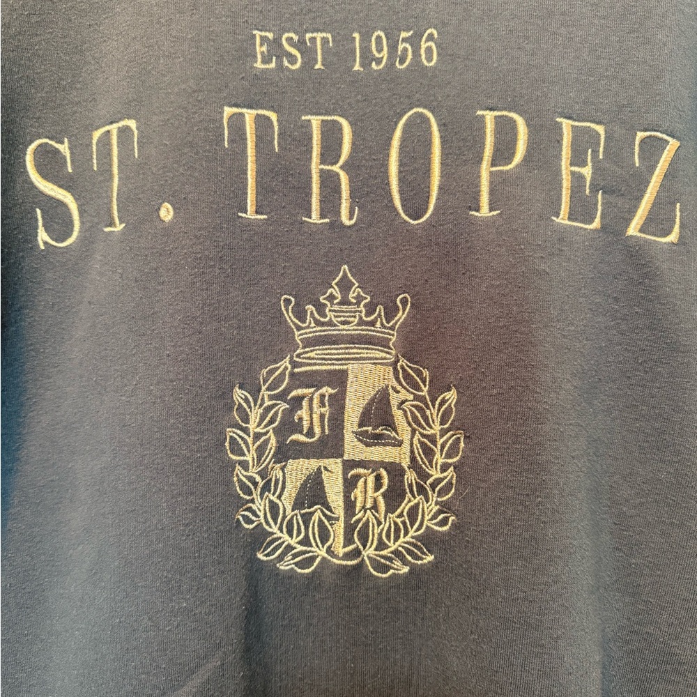 St. Tropez Blue Women's Sweatshirt - Picture 2 of 4